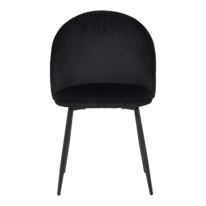 pak-128-000075-3 ΚΑΡΕΚΛΑ PERCH PAKOWORLD ΒΕΛΟΥΔΟ ΣΕ ΜΑΥΡΗ ΑΠΟΧΡΩΣΗ ΜΕ ΜΑΥΡΑ ΜΕΤΑΛΛΙΚΑ ΠΟΔΙΑ 50X43X82ΕΚ