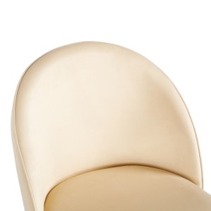 pak-128-000076-4 ΚΑΡΕΚΛΑ PERCH PAKOWORLD ΒΕΛΟΥΔΟ ΚΡΕΜ - ΠΟΔΙ ΜΕΤΑΛΛΟ ΣΕ ΦΥΣΙΚΗ ΑΠΟΧΡΩΣΗ 50X43X82ΕΚ