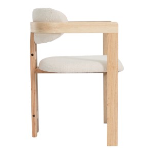 pak-128-000077-2 ΠΟΛΥΘΡΟΝΑ WINSOR PAKOWORLD ΜΠΕΖ ΜΠΟΥΚΛΕ ΥΦΑΣΜΑ-RUBBERWOOD ΣΕ ΦΥΣΙΚΗ ΑΠΟΧΡΩΣΗ 58.5X51X76ΕΚ