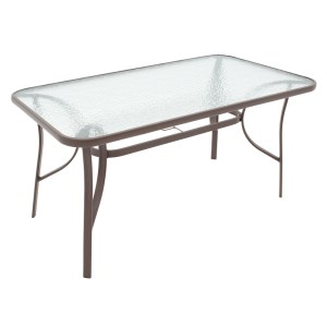 pak-130-000020-2 ΤΡΑΠΕΖΙ ENSURE PAKOWORLD ΜΕΤΑΛΛΟ ΚΑΦΕ-ΓΥΑΛΙ 140X80X70ΕΚ