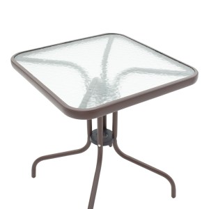 pak-130-000085-3 TΡΑΠΕΖΑΡΙΑ OBBI-WATSON PAKOWORLD ΣΕΤ 3ΤΕΜ ΚΑΦΕ ΜΕΤΑΛΛΟ-PE RATTAN 60X60X70ΕΚ