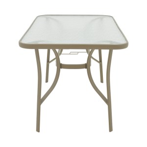 pak-130-000097-2 ΤΡΑΠΕΖΙ ENSURE PAKOWORLD ΜΕΤΑΛΛΟ ΣΑΜΠΑΝΙΖΕ-ΓΥΑΛΙ 140X80X70ΕΚ