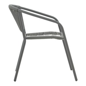 pak-130-000136-3 ΤΡΑΠΕΖΑΡΙΑ WATSON-LINDARIA PAKOWORLD 3ΤΕΜ ΜΕΤΑΛΛΟ ΑΝΘΡΑΚΙ-ΓΥΑΛΙ 70X70X70ΕΚ