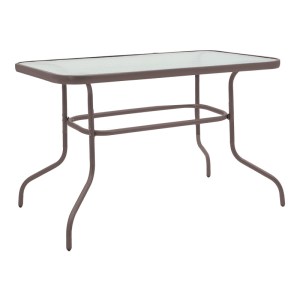 pak-130-000152-4 ΤΡΑΠΕΖΑΡΙΑ VALOR-SUSSIE PAKOWORLD 5ΤΕΜ ΜΕΤΑΛΛΟ ΚΑΦΕ-ΓΥΑΛΙ 110X60X70ΕΚ