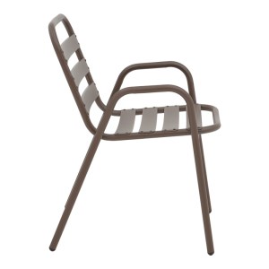 pak-130-000170-3 ΤΡΑΠΕΖΑΡΙΑ ENSURE-SUSSIE PAKOWORLD 5ΤΕΜ ΜΕΤΑΛΛΟ ΣΕ ΚΑΦΕ ΑΠΟΧΡΩΣΗ 140X80X70ΕΚ