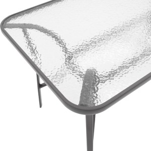 pak-130-000179-6 ΤΡΑΠΕΖΑΡΙΑ ENSURE-TADE PAKOWORLD ΣΕΤ 5ΤΕΜ ΜΕΤΑΛΛΟ-ΓΥΑΛΙ ΣΕ ΑΝΘΡΑΚΙ ΑΠΟΧΡΩΣΗ 120X70X70ΕΚ