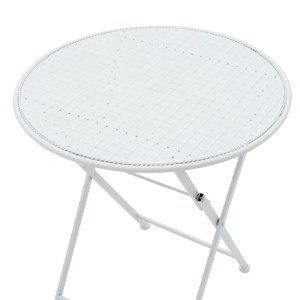 pak-137-000003-11 ΤΡΑΠΕΖΑΡΙΑ ΚΗΠΟΥ WALEN PAKOWORLD ΣΕΤ 3ΤΕΜ ΜΕΤΑΛΛΟ ΛΕΥΚΟ