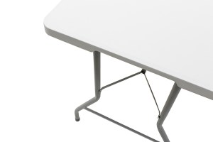 pak-142-000003-6 ΤΡΑΠΕΖΙ CATERING RODEO PAKOWORLD ΠΤΥΣΣΟΜΕΝΟ-ΒΑΛΙΤΣΑ ΛΕΥΚΟ 152X70X74ΕΚ