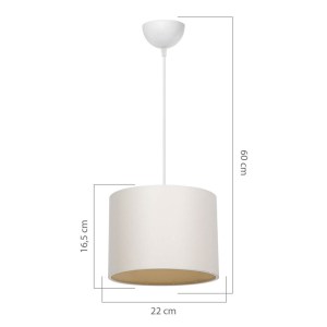 pak-147-000057-3 ΦΩΤΙΣΤΙΚΟ ΟΡΟΦΗΣ PWL-1115 PAKOWORLD Ε27 ΚΡΕΜ-ΛΕΥΚΟ Φ22X60ΕΚ