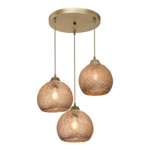 pak-147-000109-2 ΦΩΤΙΣΤΙΚΟ ΟΡΟΦΗΣ ΤΡΙΦΩΤΟ PWL-1121 PAKOWORLD Ε27 ΜΠΕΖ-ΧΡΥΣΟ Φ40X80ΕΚ