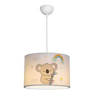 pak-147-000212-2 ΠΑΙΔΙΚΟ ΦΩΤΙΣΤΙΚΟ ΟΡΟΦΗΣ KOALA PAKOWORLD LED E27 ΠΟΛΥΧΡΩΜΟ PVC Φ30X20ΕΚ