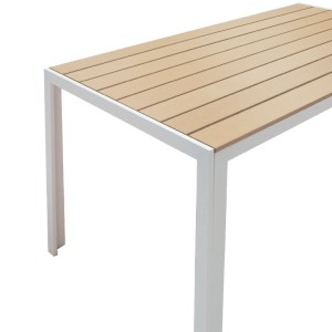 pak-152-000004-2 ΤΡΑΠΕΖΙ ΚΗΠΟΥ NARES PAKOWORLD ΜΕΤΑΛΛΟ ΛΕΥΚΟ-PLYWOOD ΦΥΣΙΚΟ 140X80X72.5ΕΚ