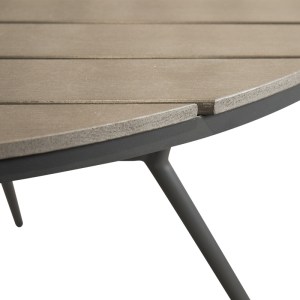 pak-152-000102-7 ΤΡΑΠΕΖΑΡΙΑ APPA-MOLY ΣΕΤ 5ΤΕΜ PAKOWORLD ΑΛΟΥΜΙΝΙΟ ΚΑΙ PLYWOOD ΣΕ ΑΝΘΡΑΚΙ ΑΠΟΧΡΩΣΗ Φ120X74ΕΚ