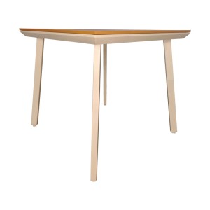 pak-152-000108-2 ΤΡΑΠΕΖΙ SYNERGY PAKOWORLD ΑΛΟΥΜΙΝΙΟ CAPPUCCINO-PLYWOOD ΣΕ ΦΥΣΙΚΗ ΑΠΟΧΡΩΣΗ 80X80X74ΕΚ