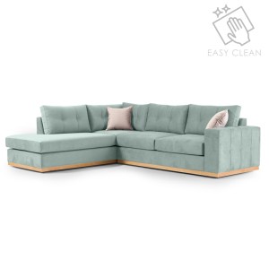 pak-168-000025 ΓΩΝΙΑΚΟΣ ΚΑΝΑΠΕΣ ΑΡΙΣΤΕΡΗ ΓΩΝΙΑ BOSTON PAKOWORLD ΥΦΑΣΜΑ CIEL-CREAM 280X225X90ΕΚ