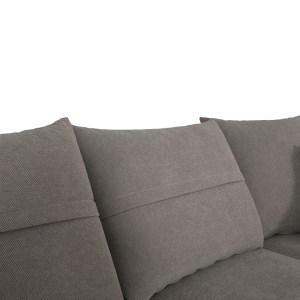 pak-168-000066-2 ΓΩΝΙΑΚΟΣ ΚΑΝΑΠΕΣ ΔΕΞΙΑ ΓΩΝΙΑ MONTANA PAKOWORLD ΓΚΡΙ ΥΦΑΣΜΑ ΜΕ ΜΑΞΙΛΑΡΙΑ ΣΕ ΑΠΟΧΡΩΣΗ ΑΝΟΙΧΤΟ ΓΚΡΙ 275X215X93ΕΚ