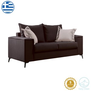 pak-168-000079 ΚΑΝΑΠΕΣ VERONA 2ΘΕΣΙΟΣ ΑΝΘΡΑΚΙ ΥΦΑΣΜΑ ΜΕ ΜΑΞΙΛΑΡΙΑ ΣΕ ΜΠΕΖ ΑΠΟΧΡΩΣΗ 173X93X100ΕΚ