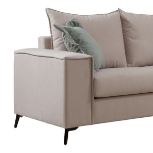 pak-168-000093-6 ΣΕΤ ΣΑΛΟΝΙΟΥ 2ΤΕΜ VERONA PAKOWORLD ΚΡΕΜ ΥΦΑΣΜΑ ΜΕ ΜΑΞΙΛΑΡΙΑ ΣΕ ΜΕΝΤΑ ΑΠΟΧΡΩΣΗ