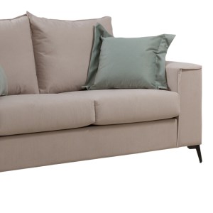 pak-168-000093-7 ΣΕΤ ΣΑΛΟΝΙΟΥ 2ΤΕΜ VERONA PAKOWORLD ΚΡΕΜ ΥΦΑΣΜΑ ΜΕ ΜΑΞΙΛΑΡΙΑ ΣΕ ΜΕΝΤΑ ΑΠΟΧΡΩΣΗ