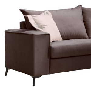 pak-168-000095-3 ΣΕΤ ΣΑΛΟΝΙΟΥ 2ΤΕΜ VERONA PAKOWORLD ΑΝΘΡΑΚΙ ΥΦΑΣΜΑ ΜΕ ΜΑΞΙΛΑΡΙΑ ΣΕ ΜΠΕΖ ΑΠΟΧΡΩΣΗ