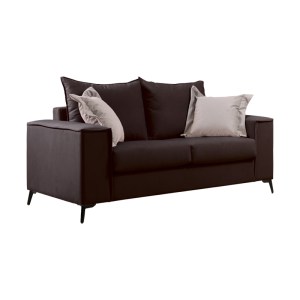 pak-168-000095-5 ΣΕΤ ΣΑΛΟΝΙΟΥ 2ΤΕΜ VERONA PAKOWORLD ΑΝΘΡΑΚΙ ΥΦΑΣΜΑ ΜΕ ΜΑΞΙΛΑΡΙΑ ΣΕ ΜΠΕΖ ΑΠΟΧΡΩΣΗ