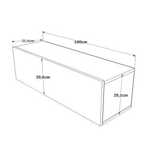 pak-176-000006-4 ΕΠΙΠΛΟ ΤΗΛΕΟΡΑΣΗΣ ΕΠΙΤΟΙΧΙΟ SERIT PAKOWORLD ΛΕΥΚΟ-ΦΥΣΙΚΟ 100X31,5X29,5ΕΚ