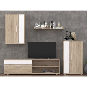 pak-192-000001-2 ΣΥΝΘΕΤΟ ΣΑΛΟΝΙΟΥ ZAFIRA PAKOWORLD SONOMA-ΛΕΥΚΟ 190X35X190ΕΚ