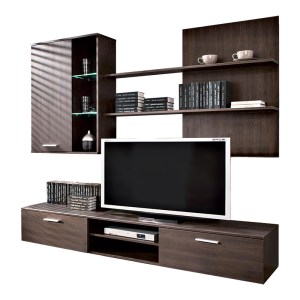 pak-192-000003 ΣΥΝΘΕΤΟ ΣΑΛΟΝΙΟΥ SALOME PAKOWORLD LED WENGE 200X41X190ΕΚ