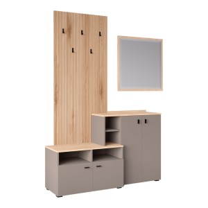 pak-192-000049-2 ΕΠΙΠΛΟ ΕΙΣΟΔΟΥ EBRO PAKOWORLD ΣΕ OAK-CAPPUCCINO ΑΠΟΧΡΩΣΗ 150.3X41.2X204.7ΕΚ