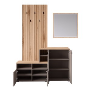 pak-192-000049-3 ΕΠΙΠΛΟ ΕΙΣΟΔΟΥ EBRO PAKOWORLD ΣΕ OAK-CAPPUCCINO ΑΠΟΧΡΩΣΗ 150.3X41.2X204.7ΕΚ