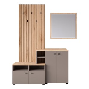 pak-192-000049-4 ΕΠΙΠΛΟ ΕΙΣΟΔΟΥ EBRO PAKOWORLD ΣΕ OAK-CAPPUCCINO ΑΠΟΧΡΩΣΗ 150.3X41.2X204.7ΕΚ