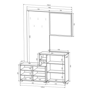 pak-192-000049-5 ΕΠΙΠΛΟ ΕΙΣΟΔΟΥ EBRO PAKOWORLD ΣΕ OAK-CAPPUCCINO ΑΠΟΧΡΩΣΗ 150.3X41.2X204.7ΕΚ