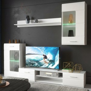 pak-192-000055 ΣΥΝΘΕΤΟ ΣΑΛΟΝΙΟΥ SALETO PAKOWORLD ΛΕΥΚΟ 230.2X39.6X202.4ΕΚ