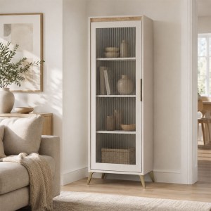 pak-192-000069 ΒΙΤΡΙΝΑ BELKA PAKOWORLD ΚΡΕΜ ΜΕ OAK 55,6X45X152,6ΕΚ