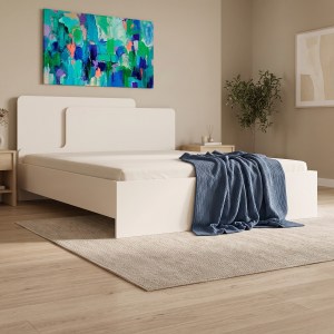 pak-192-000074 ΚΡΕΒΑΤΙ ΔΙΠΛΟ LUCABEL PAKOWORLD ΚΡΕΜ 160X200ΕΚ