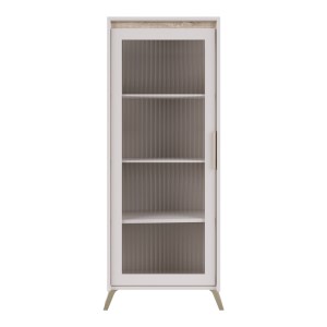 pak-192-000075-2 ΣΥΝΘΕΤΟ ΣΑΛΟΝΙΟΥ BELKA PAKOWORLD ΚΡΕΜ ΜΕ OAK 210,6X45X152,6ΕΚ
