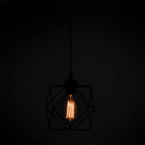 pak-193-000055-1 ΦΩΤΙΣΤΙΚΟ ΟΡΟΦΗΣ ΜΟΝΟΦΩΤΟ ALAMA PAKOWORLD E27 ΜΑΥΡΟ 20X20X74ΕΚ