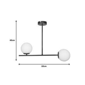 pak-193-000098-1 ΦΩΤΙΣΤΙΚΟ ΟΡΟΦΗΣ ΔΙΦΩΤΟ OPEDRO PAKOWORLD E27 ΜΑΥΡΟ ΜΕΤΑΛΛΟ 60X30X40ΕΚ