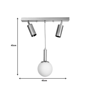pak-193-000105-1 ΦΩΤΙΣΤΙΚΟ ΟΡΟΦΗΣ BARTEN PAKOWORLD E27 ΜΑΥΡΟ ΜΕΤΑΛΛΟ 45X30X45ΕΚ