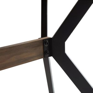 pak-197-000267-4 ΤΡΑΠΕΖΙ LALUKA PAKOWORLD ΜΕ ΜΑΥΡΑ ΜΕΤΑΛΛΙΚΑ ΠΟΔΙΑ ΣΕ ΚΑΡΥΔΙ ΑΠΟΧΡΩΣΗ 120X70X74ΕΚ