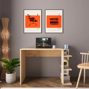 pak-197-000273-1 ΓΡΑΦΕΙΟ ΕΡΓΑΣΙΑΣ TOSKA PAKOWORLD ΣΕ OAK- SANDSTONE ΑΠΟΧΡΩΣΗ 114X56X76ΕΚ