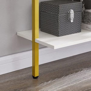 pak-197-000305-3 ΡΑΦΙΕΡΑ ΤΟΙΧΟΥ HARRIS PAKOWORLD ΣΕ ΛΕΥΚΗ ΑΠΟΧΡΩΣΗ ΜΕ ΧΡΥΣΟ ΜΕΤΑΛΛΙΚΟ ΣΚΕΛΕΤΟ 60X22X200ΕΚ