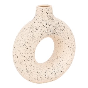 pak-199-000589 ΒΑΖΟ CIRCKLY PAKOWORLD ΚΕΡΑΜΙΚΟ ΣΕ ΛΕΥΚΗ-ΜΑΥΡΗ ΑΠΟΧΡΩΣΗ 27X9.5X30ΕΚ