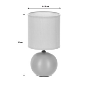 pak-199-000608-1 ΕΠΙΤΡΑΠΕΖΙΟ ΦΩΤΙΣΤΙΚΟ PWL-1210 PAKOWORLD Ε14 ΚΕΡΑΜΙΚΟ ΣΕ ΓΚΡΙ-ΚΑΦΕ ΑΠΟΧΡΩΣΗ Φ13X25ΕΚ