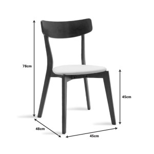 pak-200-000187-8 TΡΑΠΕΖΑΡΙΑ BENSON - TOTO PAKOWORLD ΣΕΤ 5ΤΜΧ RUSTIC GREY - ΥΦΑΣΜΑ ΓΚΡΙ 120X75X75ΕΚ