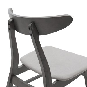 pak-200-000191-4 TΡΑΠΕΖΑΡΙΑ BENSON - ORLEAN PAKOWORLD ΣΕΤ 7ΤΜΧ RUSTIC GREY - ΥΦΑΣΜΑ ΓΚΡΙ 150X90X75ΕΚ