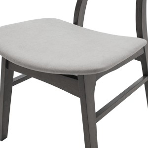 pak-200-000191-5 TΡΑΠΕΖΑΡΙΑ BENSON - ORLEAN PAKOWORLD ΣΕΤ 7ΤΜΧ RUSTIC GREY - ΥΦΑΣΜΑ ΓΚΡΙ 150X90X75ΕΚ