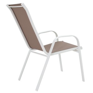 pak-200-000307-3 ΤΡΑΠΕΖΑΡΙΑ ΚΗΠΟΥ CALAN-WATSON ΣΕΤ 3ΤΕΜ PAKOWORLD ΜΕΤΑΛΛΟ ΛΕΥΚΟ-TEXTILENE ΚΑΦΕ