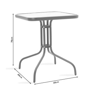 pak-200-000309-4 ΤΡΑΠΕΖΑΡΙΑ WATSON-CALAN ΣΕΤ 3ΤΕΜ PAKOWORLD ΜΕΤΑΛΛΟ-TEXTILENE ΚΑΦΕ 60X60X70ΕΚ
