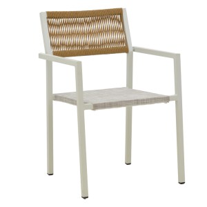 pak-200-000788-1 ΤΡΑΠΕΖΑΡΙΑ SAVOR-KLITON ΣΕΤ 3ΤΕΜ PAKOWORLD ΛΕΥΚΟ ΑΛΟΥΜΙΝΙΟ ΚΑΙ RATTAN ΣΕ ΦΥΣΙΚΟ ΧΡΩΜΑ 80X80X74ΕΚ